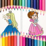 Beautiful Princess Coloring Book