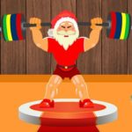 Santa Weightlifter