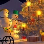 Snowman Family Time