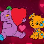 Valentine Pets Coloring Book